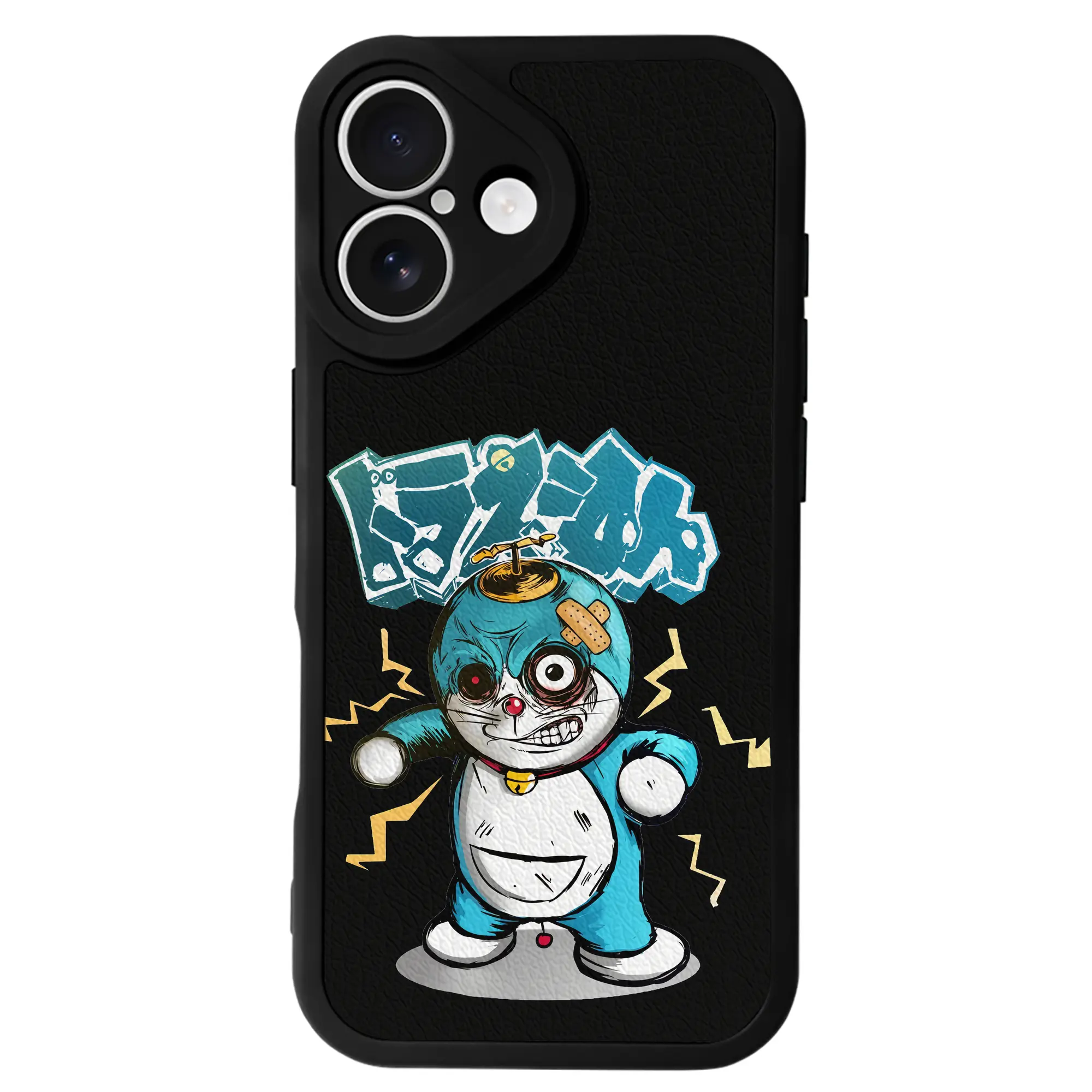 ドラえもん グッズドラえもん - IPhone 16シリーズ対応 ・ シリコンスマホケース ・ レザー調 ・ 高精度フィット ・ 耐衝撃 ・ ワイヤレス充電対応 ・ 精密カット